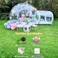 Inflatable Bouncy Bubble House Kids Play with Blower Balloon Transparent PVC Outdoor Dome Tent Bouncer for Chlidren Toys