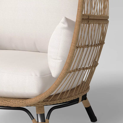 Steel Southport Rust Resistant Outdoor Patio Egg Chair Black - Threshold™