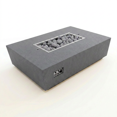 Concrete Fire Pit Table - Rectangular