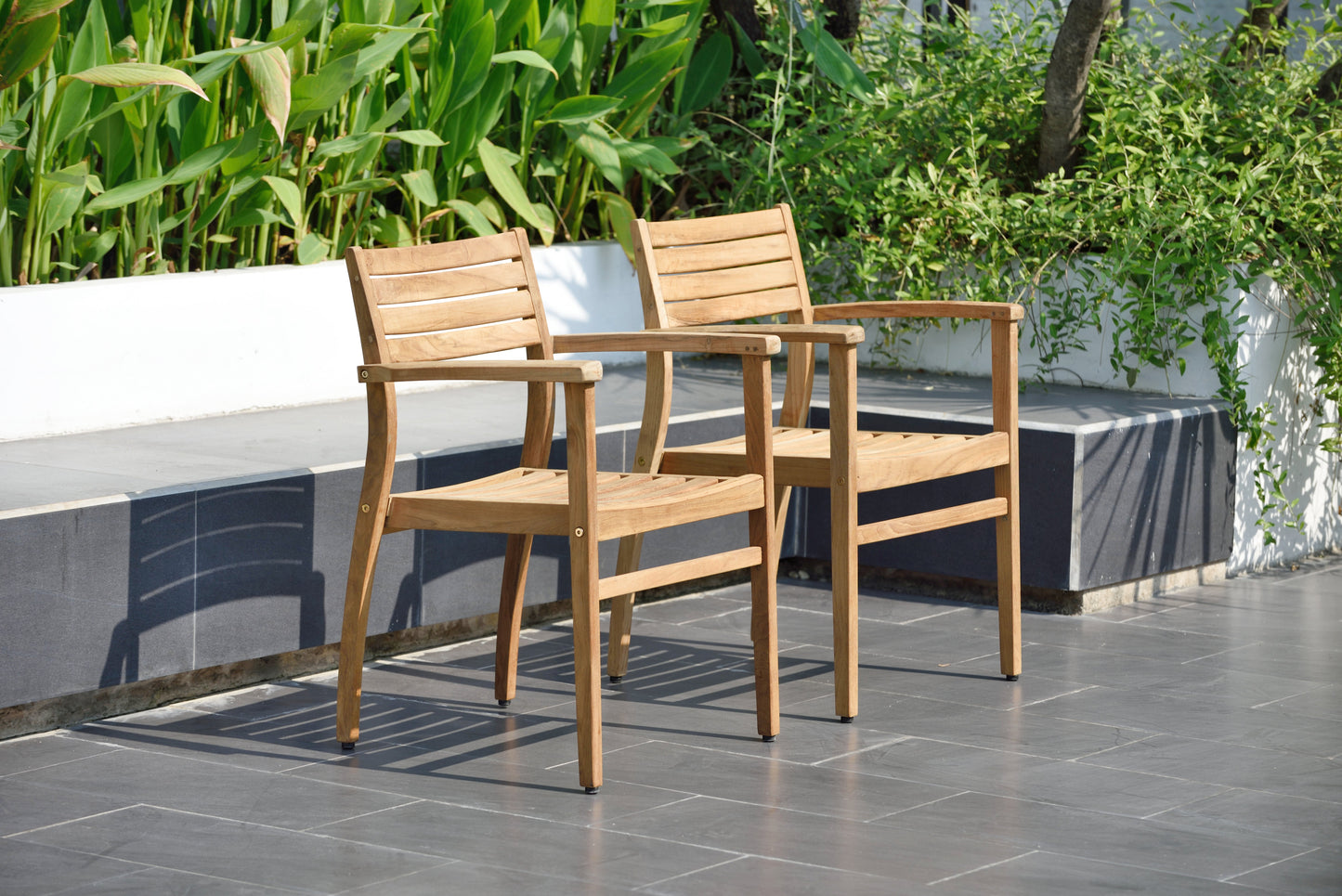 Teak Wood Outdoor Patio Extendable Julien Dining Set
