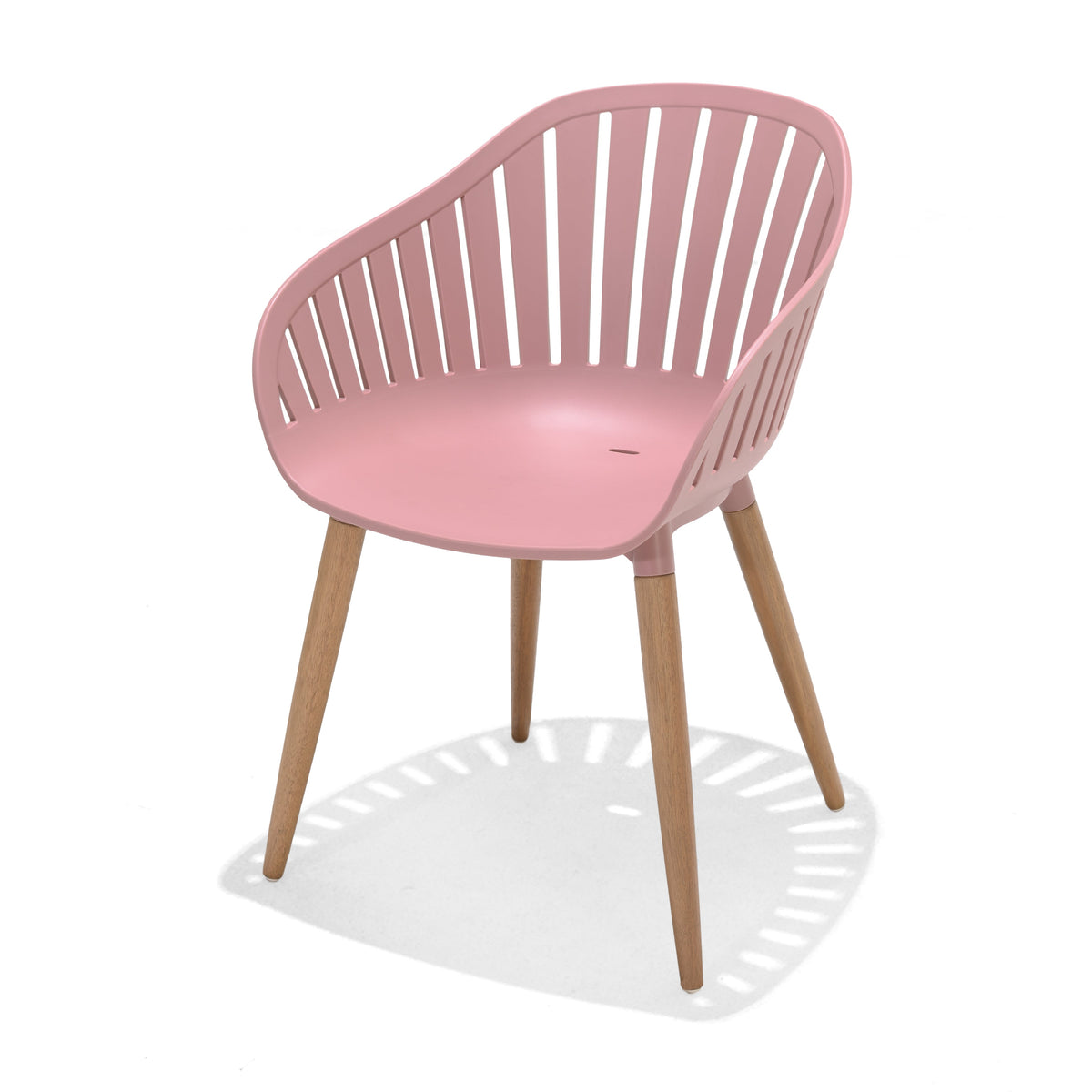Nassau Carver Armchair in Peony Pink Social Plastic® - 2pc