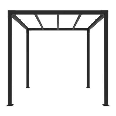 8 Ft. X 8 Ft. Matte Black Aluminum Pergola