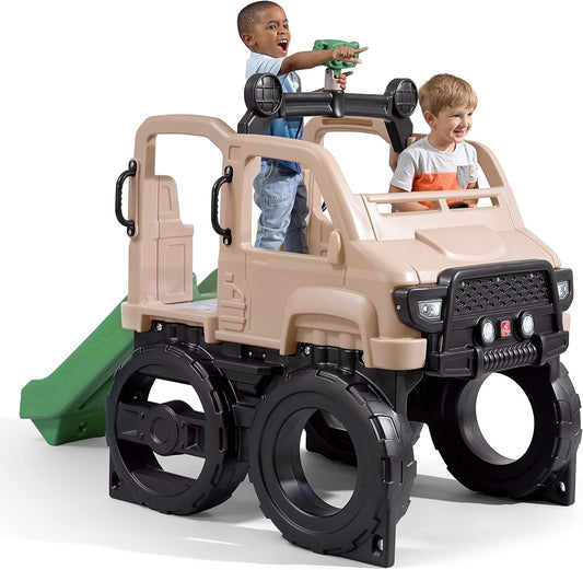 Step2 Truck Climber, Kids Outdoor Playset, Backyard Playground Set, Slide & Climbing Wall, outside Jungle Gym, for Toddlers 2-5 Years Old