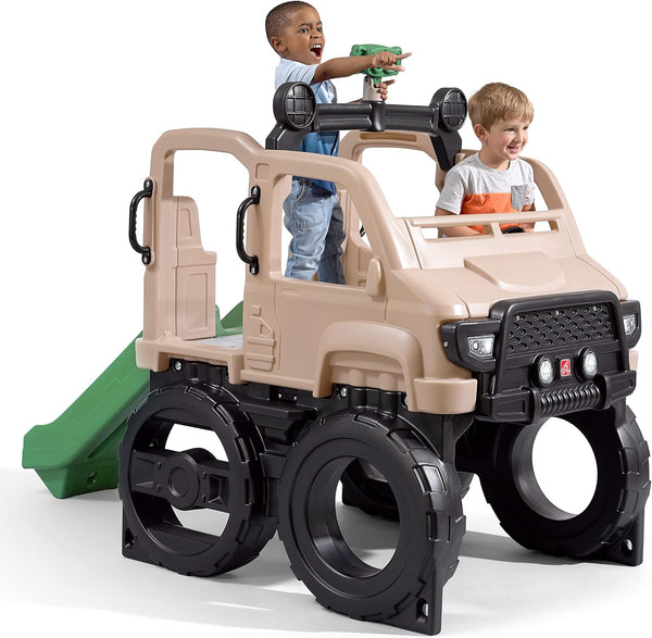 Step2 Truck Climber, Kids Outdoor Playset, Backyard Playground Set, Slide & Climbing Wall, outside Jungle Gym, for Toddlers 2-5 Years Old